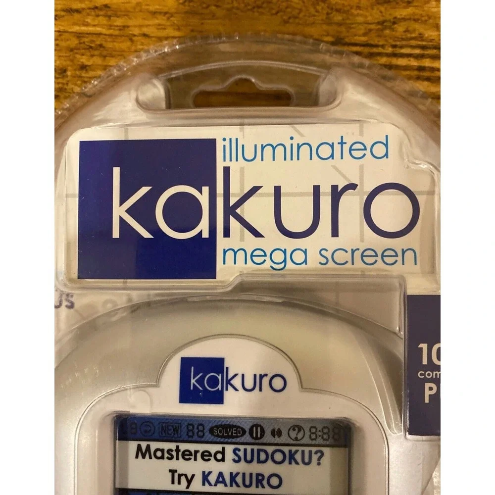 Kakuro Illuminated Mega Touch Screen Logic Puzzle Techno‎ Source Travel Game NIB